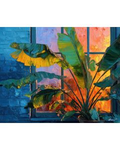 PALM LEAF SKY WINDOW