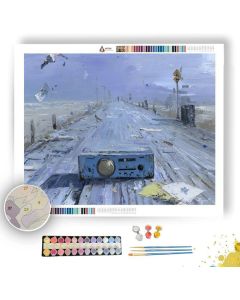 THROUGH THE HIGHWAY LIGHT - Paint by Numbers Full Kit