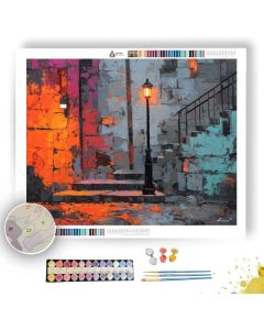 THE ALLEY BEFORE RAIN - Paint by Numbers Full Kit