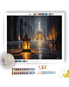 THE CATHEDRAL BY CANDLE - Paint by Numbers Full Kit