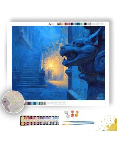 UNDER THE CRYPT MOON - Paint by Numbers Full Kit