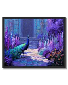 THE POND IN JEWELS - FRAMED