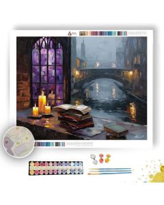 THE WINDOW BY CANDLE - Paint by Numbers Full Kit