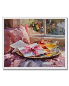 PICNIC AND LETTER - FRAMED