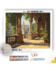 INTO THE LOGGIA HALL - Paint by Numbers Full Kit