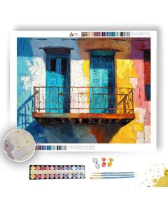 BALCONY STILLNESS - Paint by Numbers Full Kit