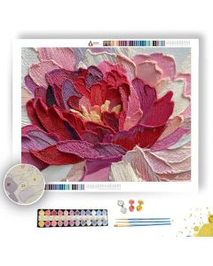 PEONY PETAL LAYERS - Paint by Numbers Full Kit