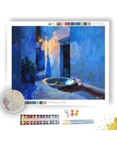 BEHIND COBALT STUDY - Paint by Numbers Full Kit