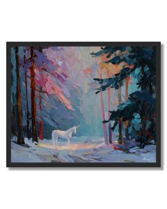 SUNLIT FOREST VIGNETTE - FRAMED