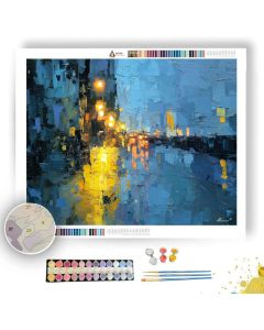 MOONLIT STREETLIGHT HUSH - Paint by Numbers Full Kit