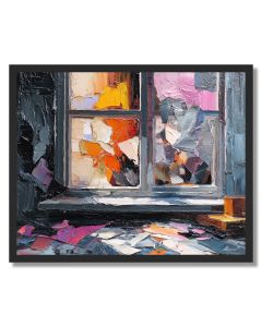 JAGGED NOTE WINDOW - FRAMED