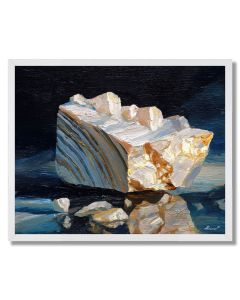 STONE VEINED VIGNETTE - FRAMED
