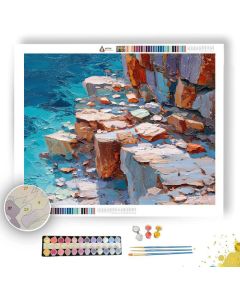 CLIFF WATERLINE BRASS - Paint by Numbers Full Kit