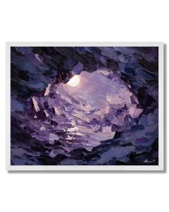 MOONLIT SHARD DRIFT - FRAMED