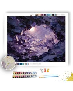 MOONLIT SHARD DRIFT - Paint by Numbers Full Kit