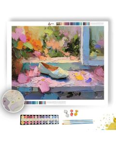 GARDEN WINDOW DETAIL - Paint by Numbers Full Kit