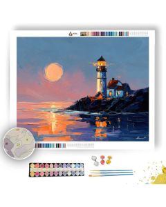 COBALT DISTANCE VIGNETTE - Paint by Numbers Full Kit
