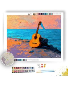 GUITAR NOTE CLOUD - Paint by Numbers Full Kit