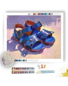 COBALT SANDAL GLOW - Paint by Numbers Full Kit