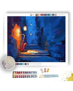 PAPER SAXOPHONE HUSH - Paint by Numbers Full Kit