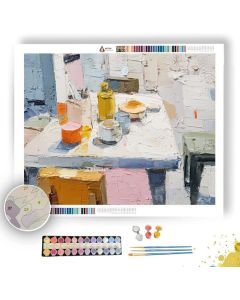 SILK TABLE DETAIL - Paint by Numbers Full Kit