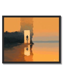 SAND SILHOUETTE - FRAMED