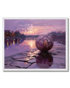 WATER RIVERBANK STUDY - FRAMED