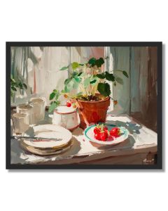 WINDOW TABLE VIGNETTE - FRAMED