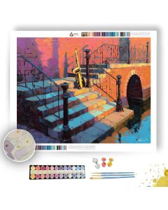 SUNLIT STEPS - Paint by Numbers Full Kit