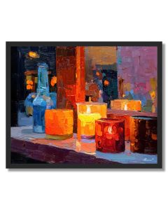 CANDLE GLOW GARDEN - FRAMED