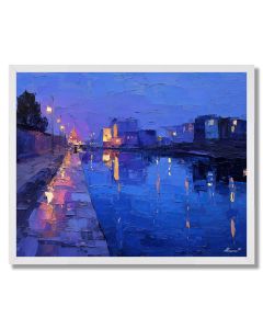 RIVERSIDE VIOLET HOUR - FRAMED