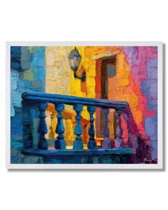 QUIET COLORFUL HOUR - FRAMED