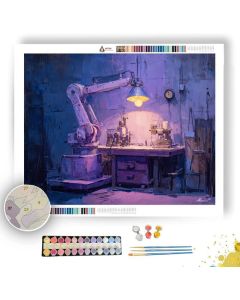 WORKSHOP LANTERN WATERLINE - Paint by Numbers Full Kit