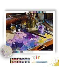 BAUHAUS VIOLET PATH - Paint by Numbers Full Kit