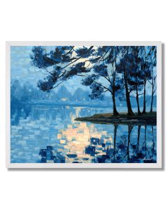 LAKESIDE SCENE - FRAMED