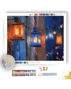 COBALT LANTERNS - Paint by Numbers Full Kit