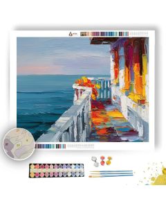BALCONY SILK DRIFT - Paint by Numbers Full Kit