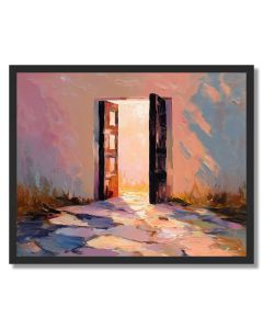 SHADOW DOORWAY PASSAGE - FRAMED