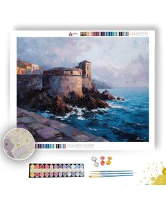 OLD FORT OVERLOOKING SEA - Paint by Numbers Full Kit