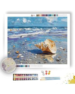 SHELL NEAR TIDE LINE - Paint by Numbers Full Kit