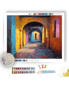 COLONIAL ARCH CORRIDOR - Paint by Numbers Full Kit