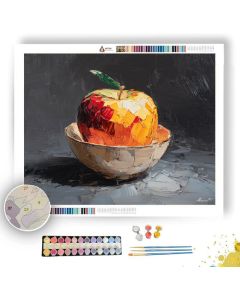 APPLE IN CERAMIC BOWL - Paint by Numbers Full Kit