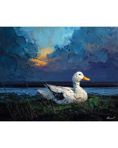 DUCK RESTING ON SHORE