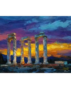 TEMPLE COLUMNS AT DUSK
