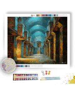 ANCIENT LIBRARY HALL - Paint by Numbers Full Kit