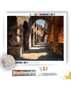 COLOSSEUM CORRIDOR SHADOWS - Paint by Numbers Full Kit