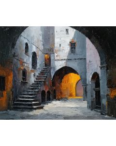 MEDIEVAL CASTLE COURTYARD