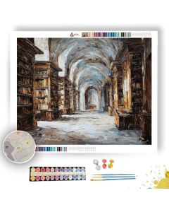 ROMAN LIBRARY HALL - Paint by Numbers Full Kit