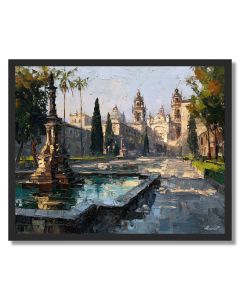 SUNLIT FORUM PLAZA - FRAMED