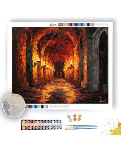 ROMAN TORCH CORRIDOR - Paint by Numbers Full Kit